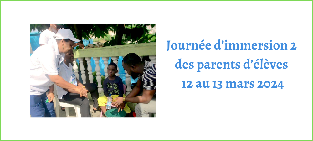 Lire la suite à propos de l’article Journée d’immersion des parents d’élèves 2